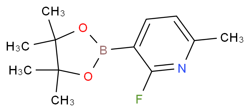 2-Fluoro-6-methyl-3-(4,4,5,5-tetramethyl-1,3,2-dioxaborolan-2-yl)pyridine_Molecular_structure_CAS_1218790-38-5)