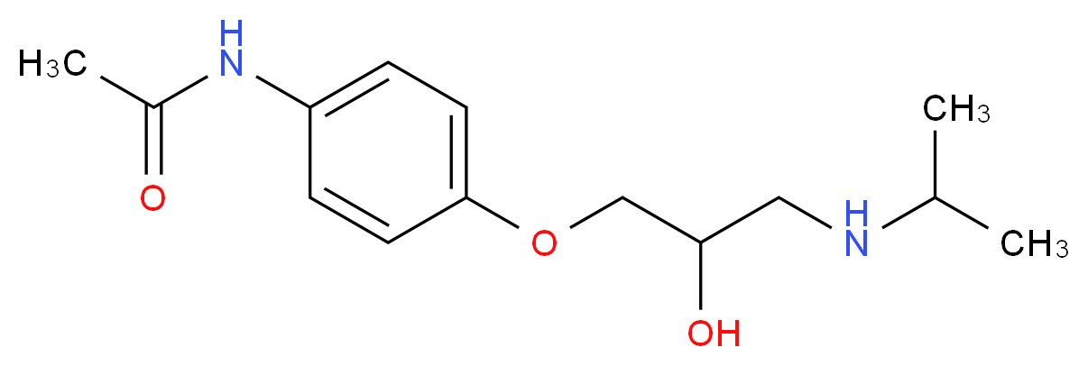 N-{4-[2-hydroxy-3-(propan-2-ylamino)propoxy]phenyl}acetamide_Molecular_structure_CAS_)