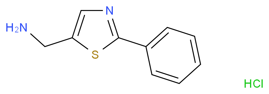 (2-phenyl-1,3-thiazol-5-yl)methanamine hydrochloride_Molecular_structure_CAS_)