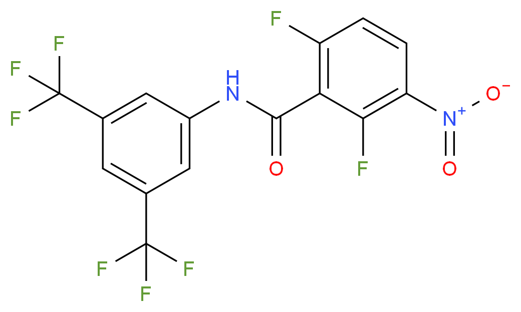 N-[3,5-bis(trifluoromethyl)phenyl]-2,6-difluoro-3-nitrobenzamide_Molecular_structure_CAS_)