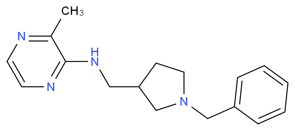 N-[(1-benzyl-3-pyrrolidinyl)methyl]-3-methyl-2-pyrazinamine_Molecular_structure_CAS_)