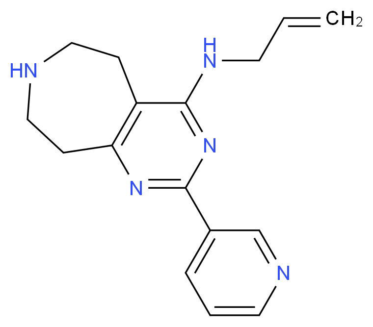 N-allyl-2-pyridin-3-yl-6,7,8,9-tetrahydro-5H-pyrimido[4,5-d]azepin-4-amine_Molecular_structure_CAS_)