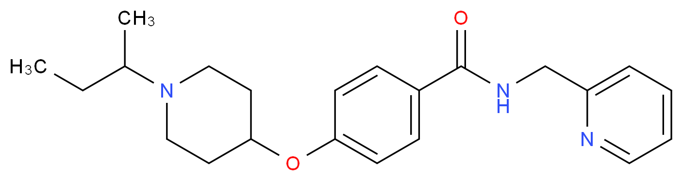 4-[(1-sec-butyl-4-piperidinyl)oxy]-N-(2-pyridinylmethyl)benzamide_Molecular_structure_CAS_)