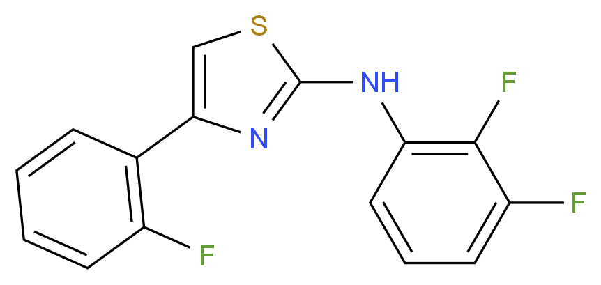 2-(2,3-Difluorophenyl)amino-4-(2-fluorophenyl)thiazole_Molecular_structure_CAS_)