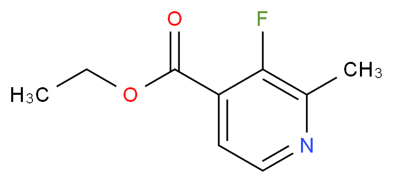 Ethyl 3-fluoro-2-methylisonicotinate_Molecular_structure_CAS_1260784-53-9)