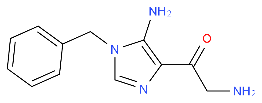 2-AMINO-1-[5-AMINO-1-(PHENYLMETHYL)-1H-IMIDAZOL-4-YL] ETHANONE_Molecular_structure_CAS_69195-91-1)