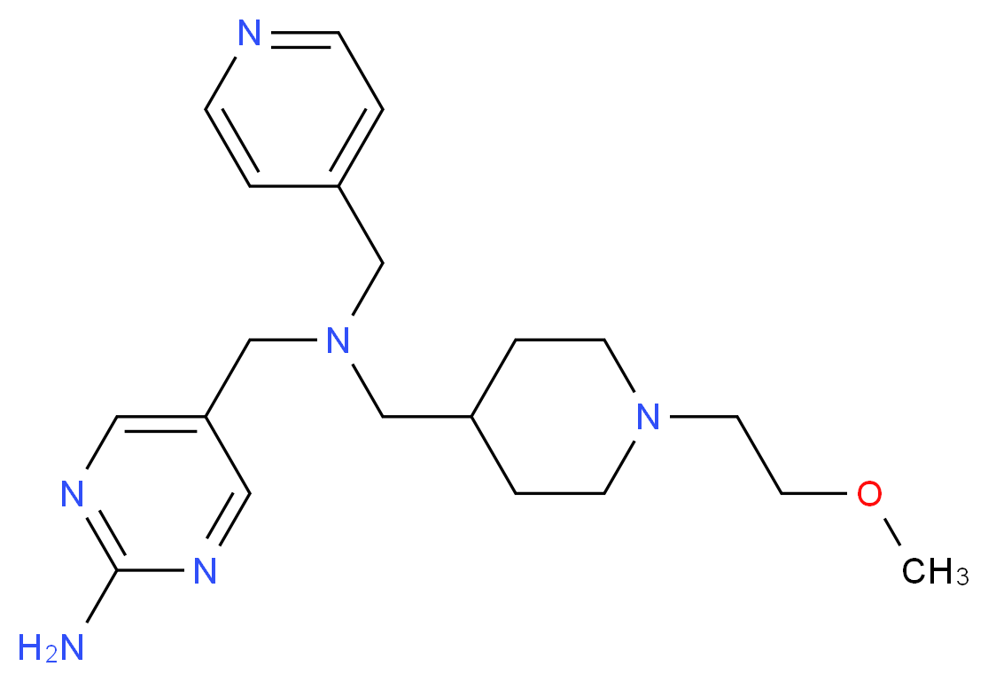 5-{[{[1-(2-methoxyethyl)-4-piperidinyl]methyl}(4-pyridinylmethyl)amino]methyl}-2-pyrimidinamine_Molecular_structure_CAS_)