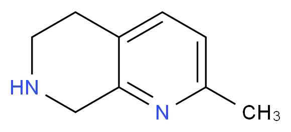 2-methyl-5,6,7,8-tetrahydro-1,7-naphthyridine_Molecular_structure_CAS_1196146-61-8)