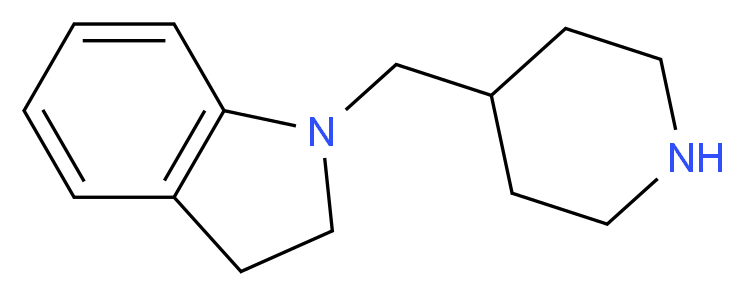 1-(Piperidin-4-ylmethyl)indoline_Molecular_structure_CAS_)
