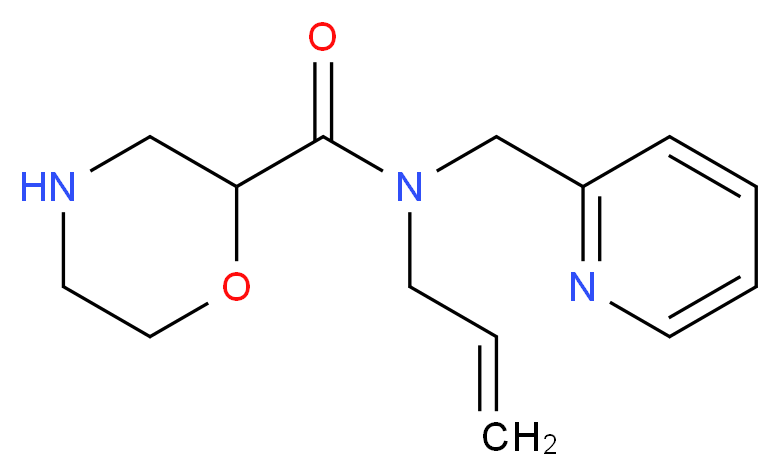 N-allyl-N-(pyridin-2-ylmethyl)morpholine-2-carboxamide_Molecular_structure_CAS_)