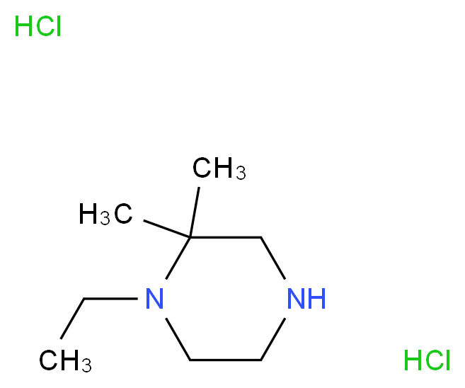 1-Ethyl-2,2-dimethylpiperazine dihydrochloride_Molecular_structure_CAS_)