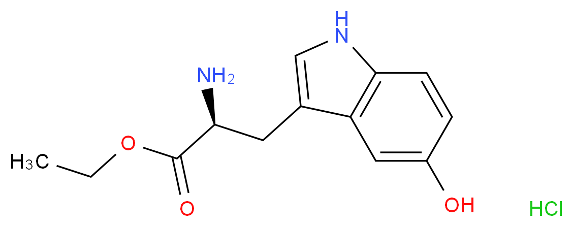 (S)-Ethyl 2-amino-3-(5-hydroxy-1H-indol-3-yl)propanoate hydrochloride_Molecular_structure_CAS_57432-62-9)