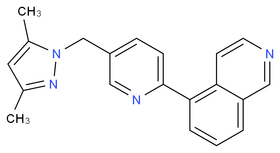 5-{5-[(3,5-dimethyl-1H-pyrazol-1-yl)methyl]pyridin-2-yl}isoquinoline_Molecular_structure_CAS_)
