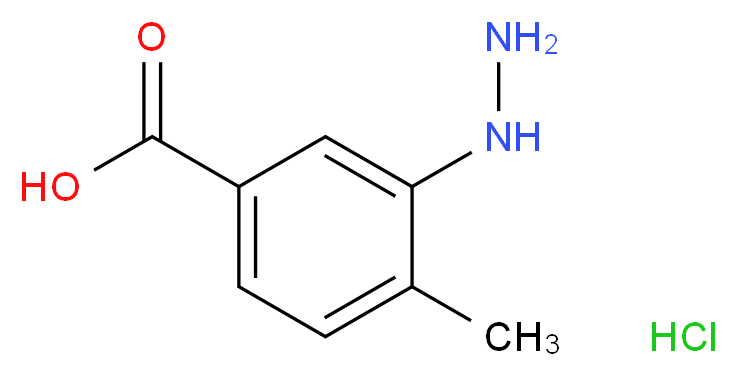 3-Hydrazino-4-methylbenzoic acid hydrochloride_Molecular_structure_CAS_61100-70-7)