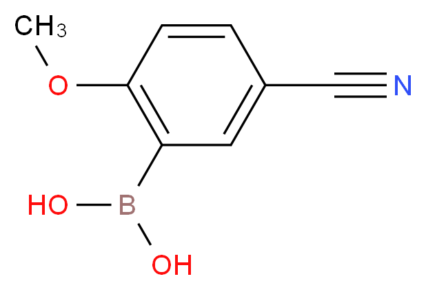 5-Cyano-2-methoxyphenylboronic acid_Molecular_structure_CAS_612833-37-1)