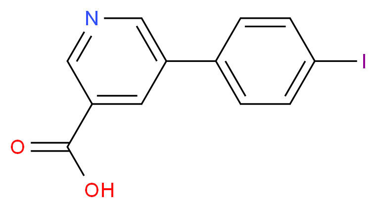 5-(4-IODOPHENYL)PYRIDINE-3-CARBOXYLIC ACID_Molecular_structure_CAS_)
