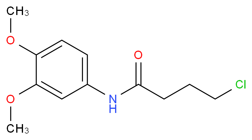 4-Chloro-N-(3,4-dimethoxyphenyl)butyramide_Molecular_structure_CAS_)