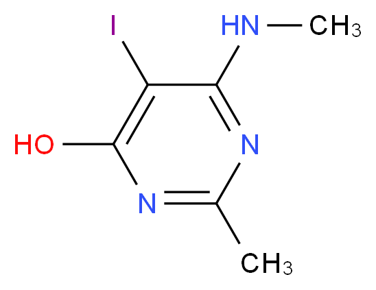 5-Iodo-2-methyl-6-(methylamino)-4-pyrimidinol_Molecular_structure_CAS_)