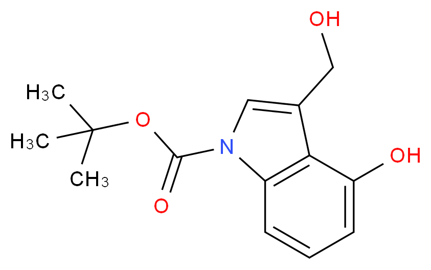 1-Boc-4-Hydroxy-3-hydroxymethylindole_Molecular_structure_CAS_914349-12-5)