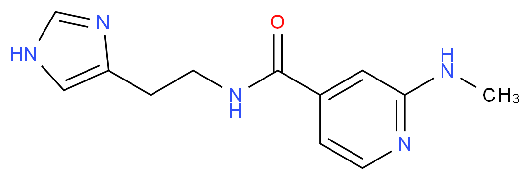N-[2-(1H-imidazol-4-yl)ethyl]-2-(methylamino)isonicotinamide_Molecular_structure_CAS_)