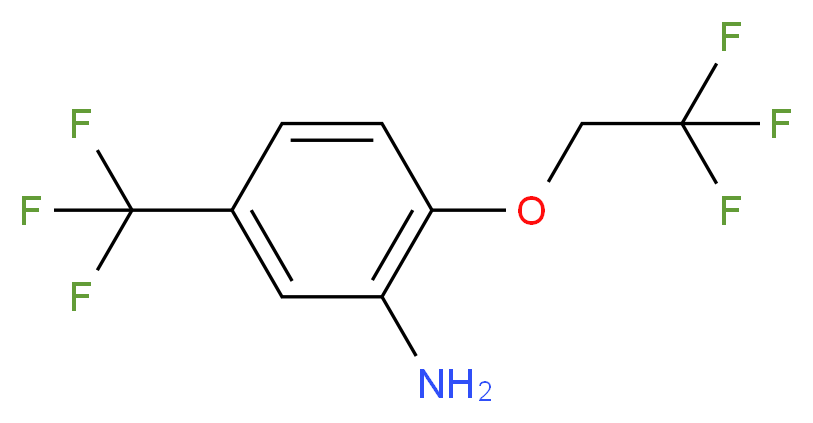 2-(2,2,2-trifluoroethoxy)-5-(trifluoromethyl)aniline_Molecular_structure_CAS_)