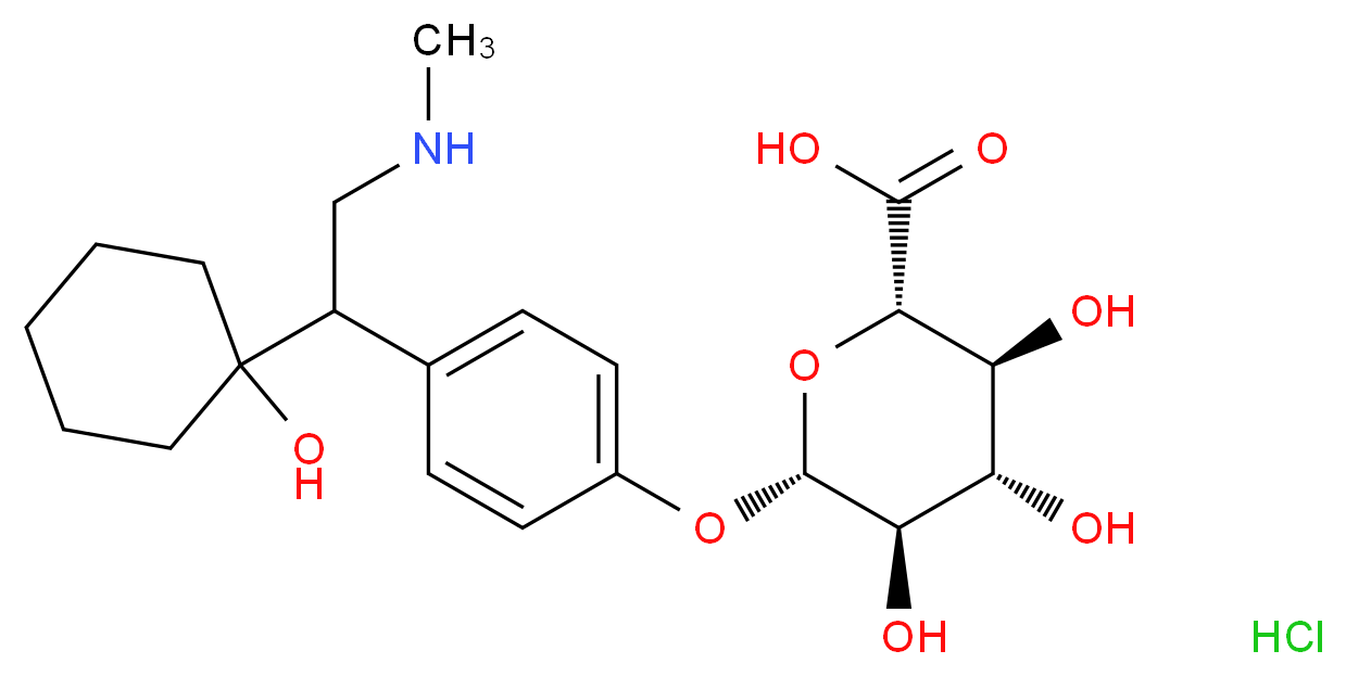 rac N,O-Didesmethyl Venlafaxine β-D-Glucuronide Hydrochloride_Molecular_structure_CAS_1021933-99-2)