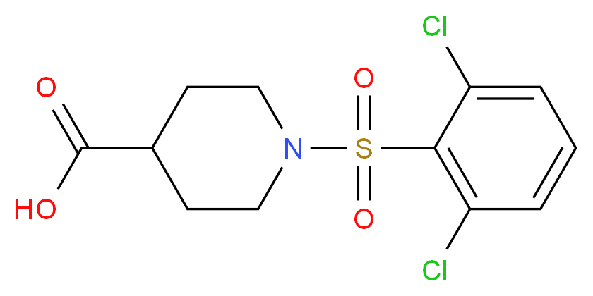 1-[(2,6-dichlorophenyl)sulfonyl]piperidine-4-carboxylic acid_Molecular_structure_CAS_)