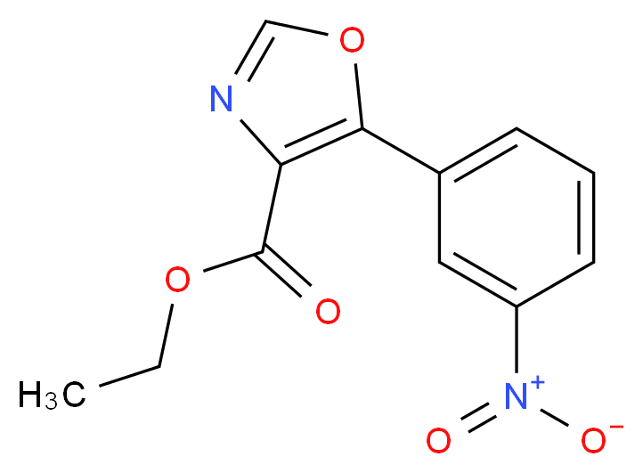Ethyl 5-(3-nitrophenyl)-1,3-oxazole-4-carboxylate_Molecular_structure_CAS_)