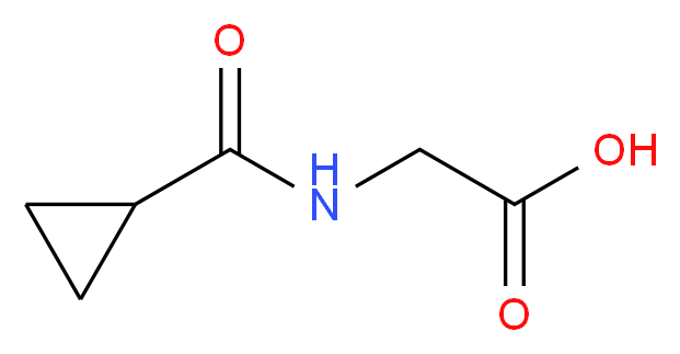 [(cyclopropylcarbonyl)amino]acetic acid_Molecular_structure_CAS_64513-70-8)