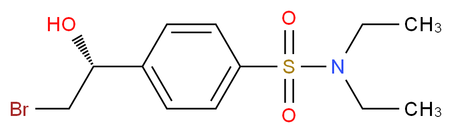 4-[(1R)-2-bromo-1-hydroxyethyl]-N,N-diethylbenzenesulfonamide_Molecular_structure_CAS_)