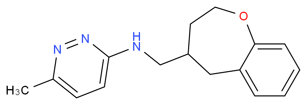 6-methyl-N-(2,3,4,5-tetrahydro-1-benzoxepin-4-ylmethyl)pyridazin-3-amine_Molecular_structure_CAS_)