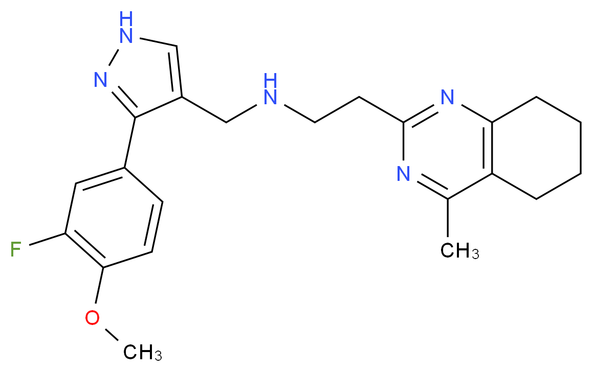 N-{[3-(3-fluoro-4-methoxyphenyl)-1H-pyrazol-4-yl]methyl}-2-(4-methyl-5,6,7,8-tetrahydro-2-quinazolinyl)ethanamine_Molecular_structure_CAS_)