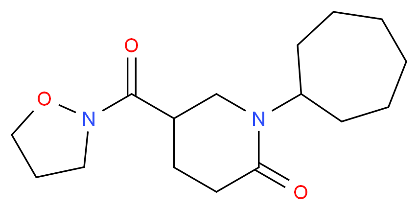 1-cycloheptyl-5-(2-isoxazolidinylcarbonyl)-2-piperidinone_Molecular_structure_CAS_)