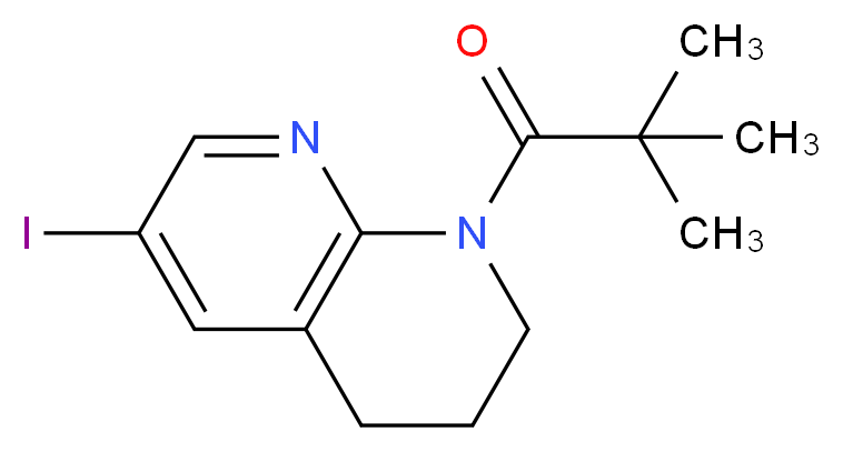 1-(6-iodo-3,4-dihydro-1,8-naphthyridin-1(2H)-yl)-2,2-dimethylpropan-1-one_Molecular_structure_CAS_824429-55-2)