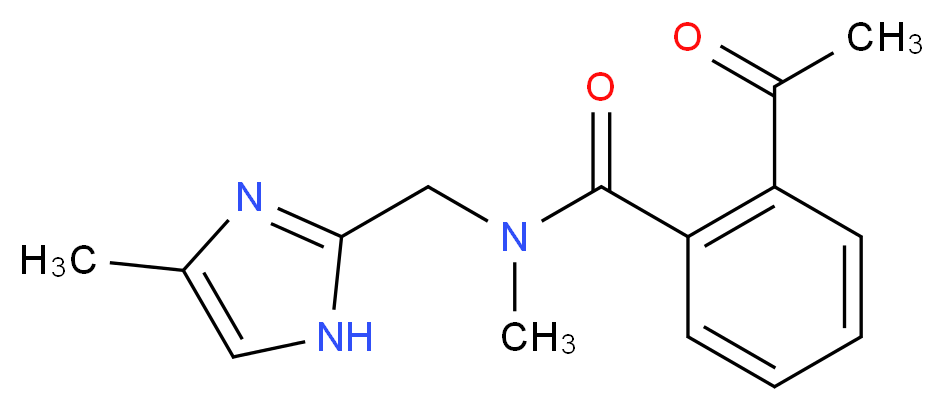 2-acetyl-N-methyl-N-[(4-methyl-1H-imidazol-2-yl)methyl]benzamide_Molecular_structure_CAS_)