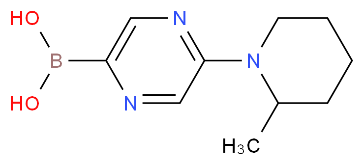 5-(2-METHYLPIPERIDIN-1-YL)PYRAZINE-2-BORONIC ACID_Molecular_structure_CAS_)