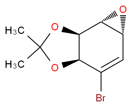 [3aS-(3aα,5aβ,6aβ,6bα)]-4-Bromo-3a,5a,6a,6b-tetrahydro-2,2-dimethyloxireno[e]-1,3-benzodioxole_Molecular_structure_CAS_130669-74-8)