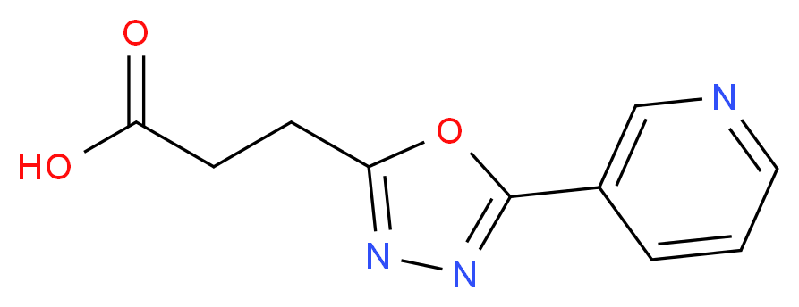 3-[5-(pyridin-3-yl)-1,3,4-oxadiazol-2-yl]propanoic acid_Molecular_structure_CAS_)