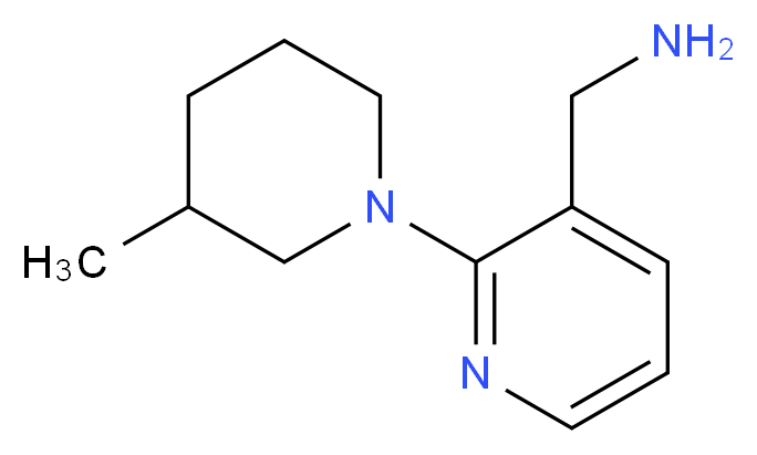 [2-(3-Methyl-1-piperidinyl)-3-pyridinyl]-methanamine_Molecular_structure_CAS_)