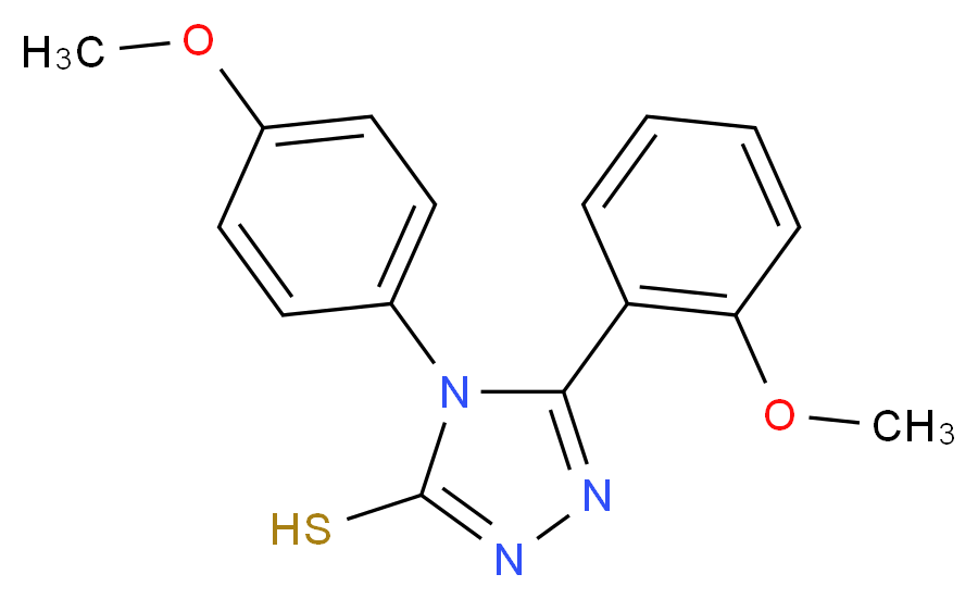 5-(2-methoxyphenyl)-4-(4-methoxyphenyl)-4H-1,2,4-triazole-3-thiol_Molecular_structure_CAS_)