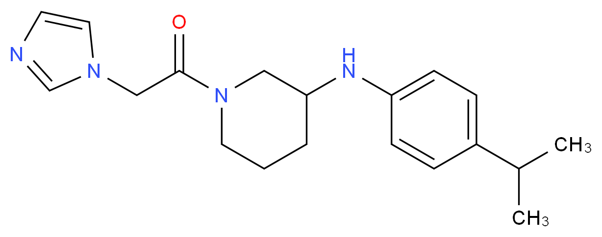 1-(1H-imidazol-1-ylacetyl)-N-(4-isopropylphenyl)-3-piperidinamine_Molecular_structure_CAS_)
