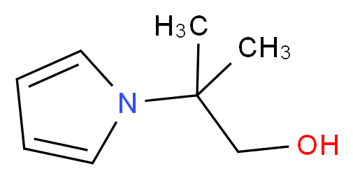 2-methyl-2-(1H-pyrrol-1-yl)propan-1-ol_Molecular_structure_CAS_499771-22-1)