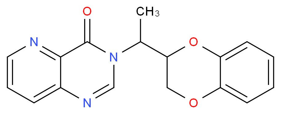 3-[1-(2,3-dihydro-1,4-benzodioxin-2-yl)ethyl]pyrido[3,2-d]pyrimidin-4(3H)-one_Molecular_structure_CAS_)
