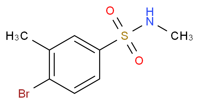 4-bromo-N,3-dimethylbenzene-1-sulfonamide_Molecular_structure_CAS_)