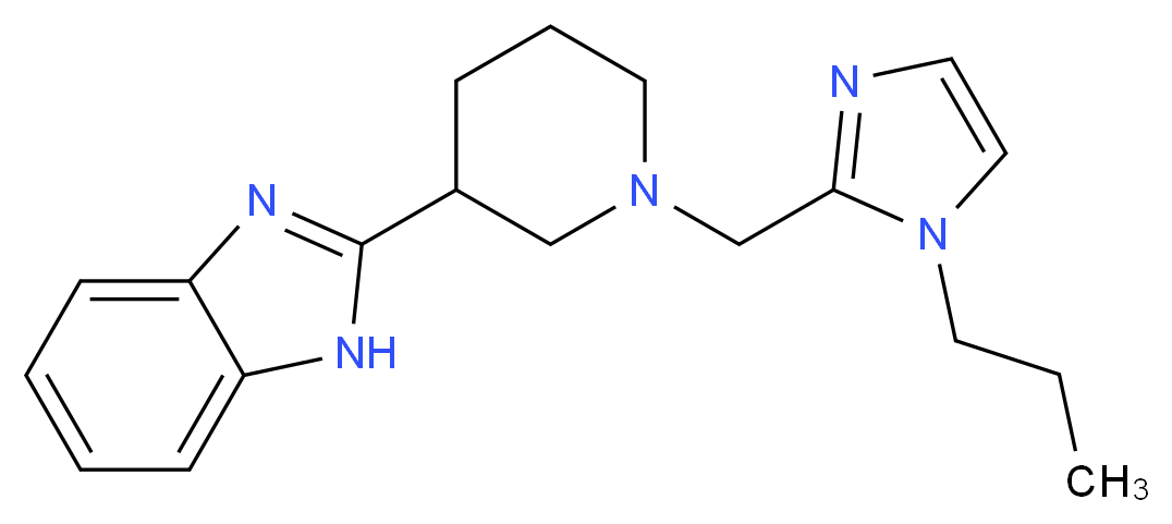 2-{1-[(1-propyl-1H-imidazol-2-yl)methyl]-3-piperidinyl}-1H-benzimidazole_Molecular_structure_CAS_)