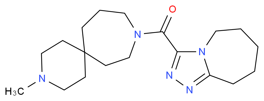 3-methyl-9-(6,7,8,9-tetrahydro-5H-[1,2,4]triazolo[4,3-a]azepin-3-ylcarbonyl)-3,9-diazaspiro[5.6]dodecane_Molecular_structure_CAS_)