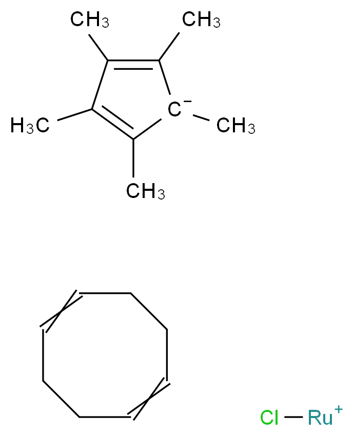 Chloro(pentamethylcyclopentadienyl)(cyclooctadiene)ruthenium(II)_Molecular_structure_CAS_92390-26-6)