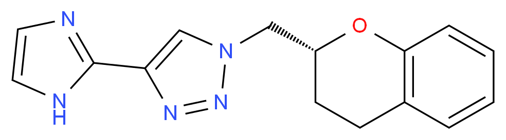 1-[(2R)-3,4-dihydro-2H-chromen-2-ylmethyl]-4-(1H-imidazol-2-yl)-1H-1,2,3-triazole_Molecular_structure_CAS_)