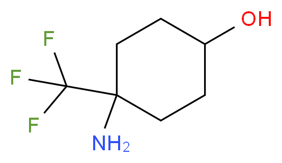 4-amino-4-(trifluoromethyl)cyclohexan-1-ol_Molecular_structure_CAS_)