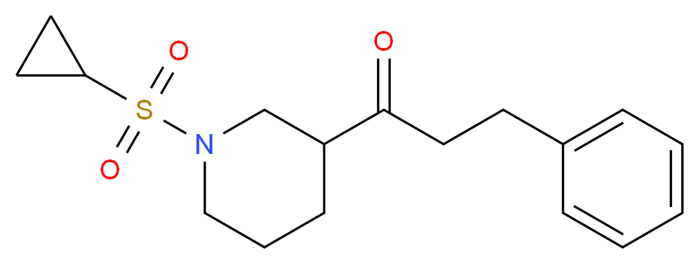 1-[1-(cyclopropylsulfonyl)-3-piperidinyl]-3-phenyl-1-propanone_Molecular_structure_CAS_)
